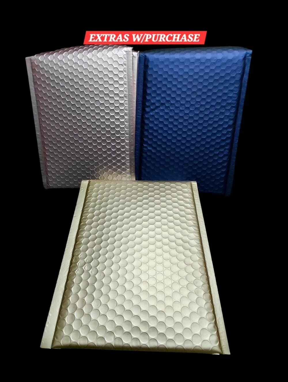 15ct. Matte Metallic Bubble Mailers Variety Set - 6.5x10 and 6x10